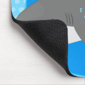 Great white shire Happy Cartoon Illustration Mousepad (Ecke)