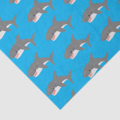 Great white shire Happy Cartoon Illustration Seidenpapier (Ausschnitt)