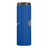 Great white shire Happy Cartoon Illustration Thermosbecher (Rückseite)