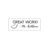 Great Work | Personalized Teachers Permastempel (Design)