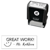 Great Work | Personalized Teachers Permastempel (Beispiel)