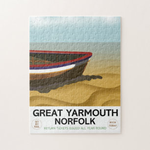 Great Yarmouth Norfolk Vintage Reiseplakat Puzzle