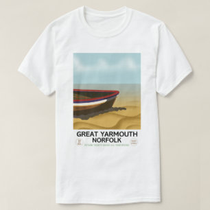 Great Yarmouth Norfolk Vintage Reiseplakat T-Shirt