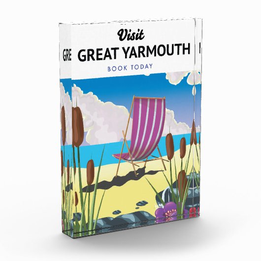 Great Yarmouth Seaside Poster. Fotoblock (Links)