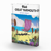 Great Yarmouth Seaside Poster. Fotoblock (Rechts)