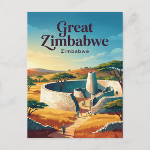 Great Zimbabwe National Monument Simbabwe Postkarte