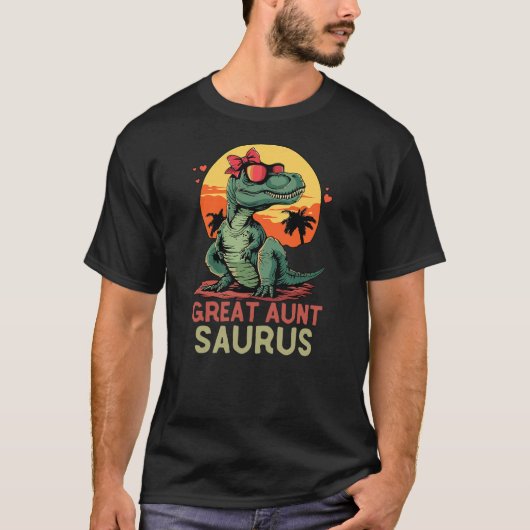 GreatAuntSaurus Dino Dinosaur Great-Aunt-Saurus T- T-Shirt (Vorderseite)