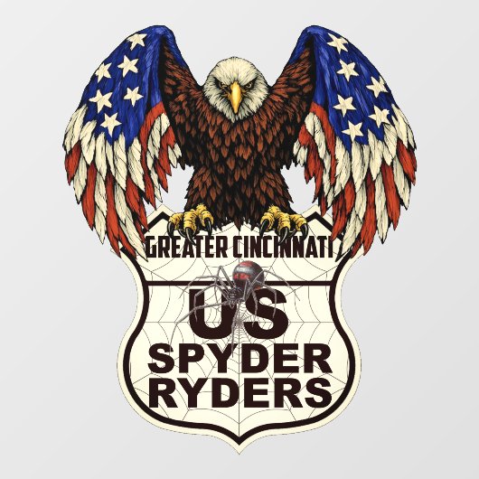 Greater Cincinnati Kapitel - Aufkleber Adler-Logo (Blatt)