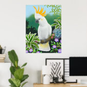Greater Citron Cockatoo Parrot Print Poster (Heimbüro)