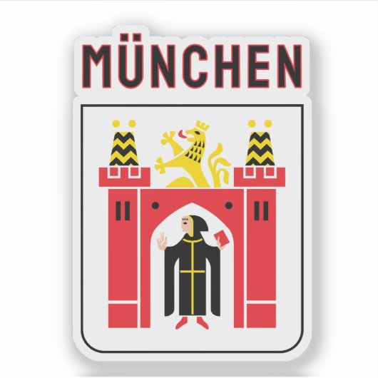 Greater coat of arms of Munich Aufkleber (Vorderseite)