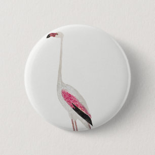 Greater Flamingo Button