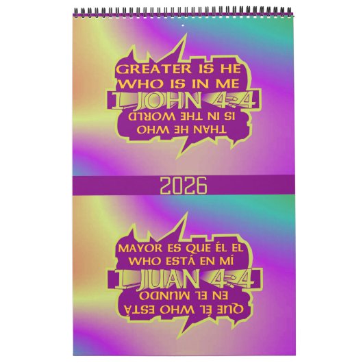 Greater is He© - Spanisch & Englisch Kalender (Titelbild)