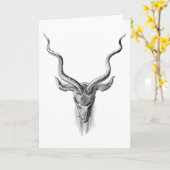 Greater Kudu Karte (Gelbe Blume)