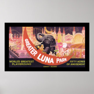 Greater Luna Park (Leinwand) Poster