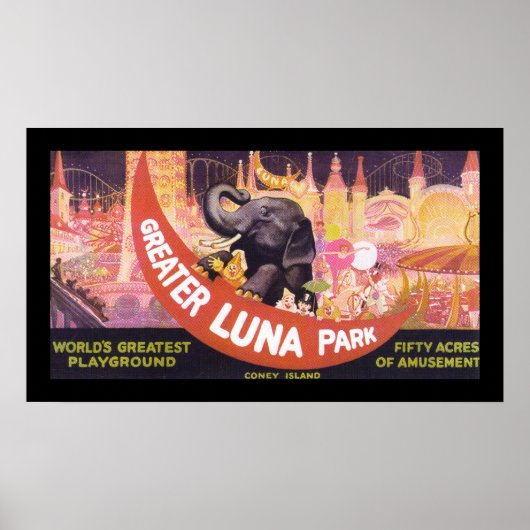 Greater Luna Park (Leinwand) Poster (Vorne)