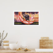 Greater Luna Park (weiß) Poster (Küche)
