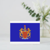 Greater Manchester Flag Postkarte (Stehend Vorderseite)