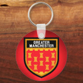 Greater Manchester Flag Schlüsselanhänger (Vorderseite)