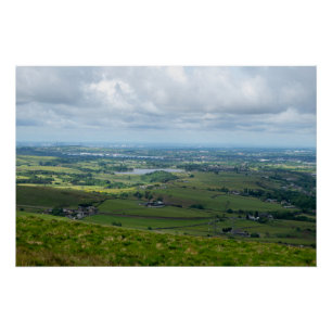 Greater Manchester vom Blackstone Edge Poster
