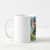 Greater Noctule Bat 120924AREF149 - Watercolor Kaffeetasse (Links)