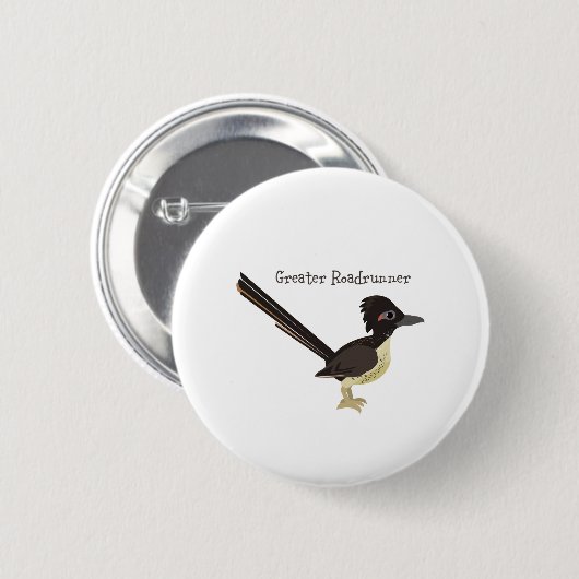Greater Roadrunner Button (Vorne & Hinten)