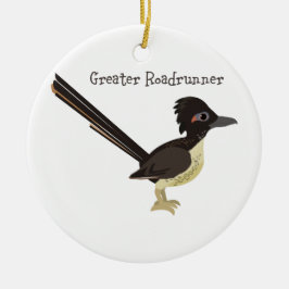 Greater Roadrunner Keramik Ornament