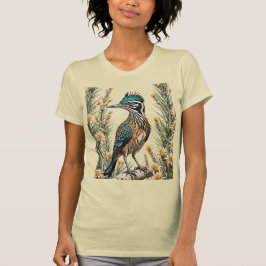 Greater Roadrunner, umgeben von Yucca-Blume 3 T-Shirt