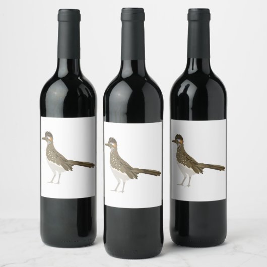 Greater Roadrunner Weinetikett (Flaschen)