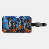 Greater Swiss Halloween Spooky Gepäckanhänger (Rückseite horizontal)