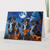 Greater Swiss Halloween Spooky Karte (Vorderseite)