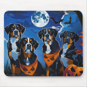 Greater Swiss Halloween Spooky Mousepad
