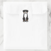 Greater Swiss Mountain Dog Cartoon Runder Aufkleber (Tasche)