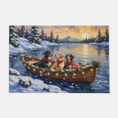 Greater Swiss Mountain Dog Christmas Boat Holiday Fußmatte (Vorderseite)