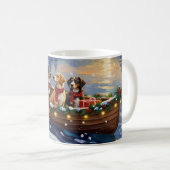 Greater Swiss Mountain Dog Christmas Boat Holiday Kaffeetasse (VorderseiteRechts)