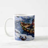 Greater Swiss Mountain Dog Christmas Boat Holiday Kaffeetasse (Links)