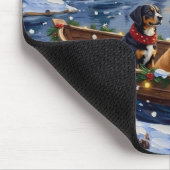 Greater Swiss Mountain Dog Christmas Boat Holiday Mousepad (Ecke)