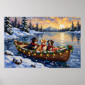 Greater Swiss Mountain Dog Christmas Boat Holiday Poster (Vorne)