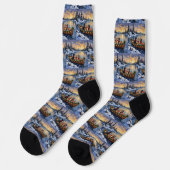 Greater Swiss Mountain Dog Christmas Boat Holiday Socken (Linkes Detail)