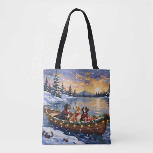 Greater Swiss Mountain Dog Christmas Boat Holiday Tasche (Vorderseite)
