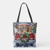 Greater Swiss Mountain Dog Christmas Red Truck Tasche (Rückseite)