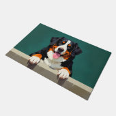 Greater Swiss Mountain Dog Fußmatte Kunst (Schrägansicht)