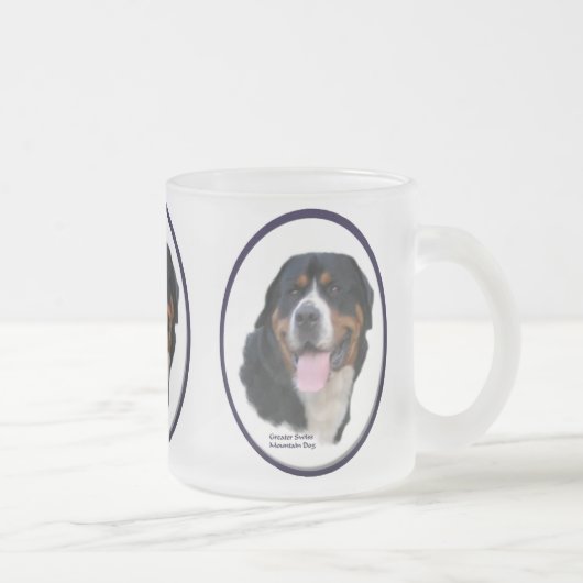 Greater Swiss Mountain Dog Geschenke Mattglastasse (Rechts)