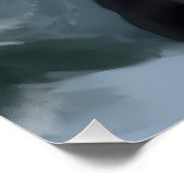 Greater Swiss Mountain Dog in Snow Christmas Poster (Ecke)