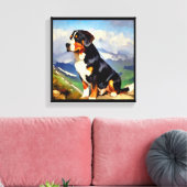 Greater Swiss Mountain Dog Leinwanddruck (Insitu (Wohnzimmer))