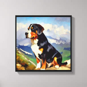 Greater Swiss Mountain Dog Leinwanddruck