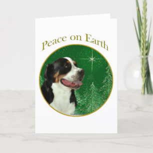 Greater Swiss Mountain Dog Peace Feiertagskarte