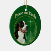 Greater Swiss Mountain Dog Peace Keramik Ornament (Rechts)