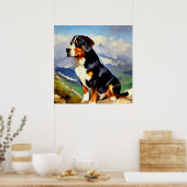 Greater Swiss Mountain Dog Poster (Küche)