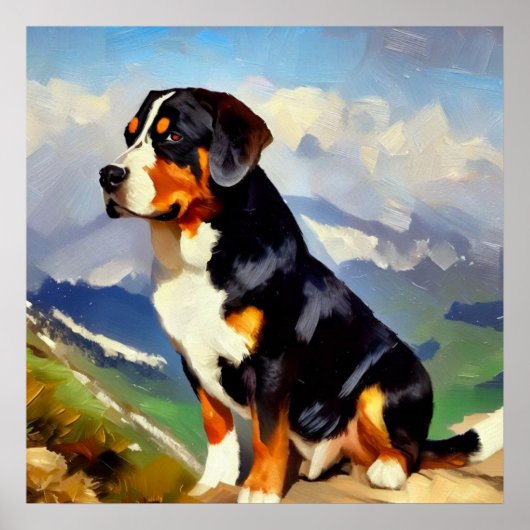 Greater Swiss Mountain Dog Poster (Vorne)