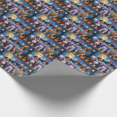 Greater Swiss Mountain Dog Pumpkin Halloween Funny Geschenkpapier (Ecke)